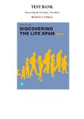 Test Bank for Discovering the Life Span&comma; 5th edition by Robert S&period; Feldman&comma; Chapter 1-10 &vert; All Chapters
