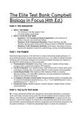 Ultimate Test Bank&colon; Campbell Biology in Focus &lpar;4th Edition&rpar; &vert; Elite Exam Prep & Clinical Scenarios  