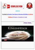 Test Bank for Genetics&colon; From Genes to Genomes&comma; 8th Edition by Michael Goldberg All Chapters &vert;&vert;Complete A&plus; Guide