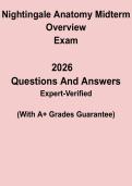 Nightingale Anatomy Midterm Overview PDF &vert; Nursing Student Anatomy Exam Study Guide