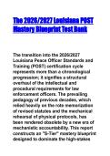 2026&sol;2027 Louisiana POST Exam Mastery Blueprint & Test Bank &vert; 55 Scenarios&comma; Laws & Updates 