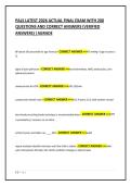 PALS LATEST 2026 ACTUAL FINAL EXAM WITH 200 QUESTIONS AND CORRECT ANSWERS &lpar;VERIFIED