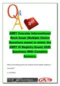 ARRT Vascular Interventional Registry Mock Exam &ndash; RAD 452 Interventional Radiography &ndash; Angiography&comma; Catheters&comma; Embolization & Vascular Anatomy &lpar;150 Questions&rpar;