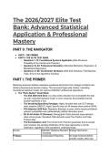 2026&sol;2027 Elite Statistics Test Bank&colon; Advanced Applications&comma; Biostatistics&comma; & FDA Bayesian Trials &lpar;With ASA 2026 Cheat Sheet&rpar;