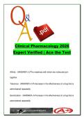 CLINICAL PHARMACOLOGY   EXAM COMPLETE PACKAGE DEAL