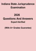Indiana State Jurisprudence Examination PDF &vert; Legal & Licensing Exam Practice & Study Guide