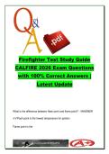 CAL FIRE Firefighter Written Exam Study Guide &ndash; FIRE 101 Wildland & Structural Firefighting &ndash; RECEO Strategy&comma; Ventilation & Hose Operations &lpar;100 Questions&rpar;