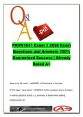 PNVN1631 Exam 1 Study Guide &ndash; Nursing Cardiovascular Care &ndash; Heart Failure&comma; Hypertension & Cardiac Pharmacology &lpar;100 Questions&rpar;