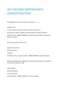 ANP 1106 EXAM QUESTIONS WITH COMPLETE SOLUTIONS 