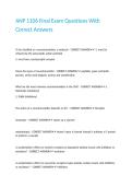 ANP 1106 Final Exam Questions With Correct Answers&period;
