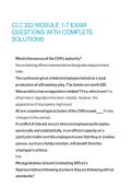CLC 222 MODULE 1-7 EXAM QUESTIONS WITH COMPLETE SOLUTIONS 