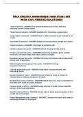 FBLA PROJECT MANAGEMENT NEW STUDY SET WITH 100&percnt; VERIFIED SOLUTIONS&excl;&excl;
