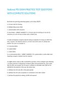 National PSI EXAM PRACTICE TEST QUESTIONS WITH COMPLETE SOLUTIONS 