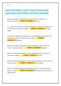 QMB 3602 EXAM 2 LATEST 2026 ACTUAL EXAM QUESTIONS AND CORRECT DETAILED ANSWERS 