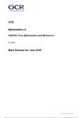 2025 OCR  A Level Mathematics A Paper 3 &vert; H240&sol;03&vert; Mark Scheme  June 2025