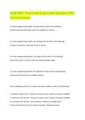 QMB 3602 - Final Exam Study Guide Questions With Correct Answers