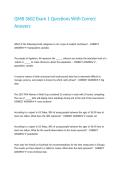 QMB 3602 Exam 1 Questions With Correct Answers