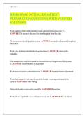 BOMA HVAC ACTUAL EXAM TEST PREPARATION QUESTIONS WITH VERIFIED SOLUTIONS 