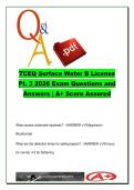 TCEQ Surface Water Treatment B License Exam Study Guide &ndash; WATR 1340 Surface Water Operations &ndash; Coagulation&comma; Filtration & Chlorination &lpar;120 Questions&rpar;