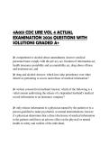 4A051 CDC URE VOL 4 ACTUAL EXAMINATION 2026 QUESTIONS WITH SOLUTIONS GRADED A&plus;