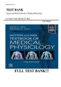 Test Bank For Guyton and Hall Textbook of Medical Physiology &lpar;Guyton Physiology&rpar; 15th Edition by John E&period; Hall PhD&vert;&vert;ISBN&colon;9780443111013