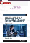 Test Bank A Practical Introduction to Enterprise Network and Security Management 2nd Edition by Bongsik Shin ISBN 9781032048024 2025&sol;2026