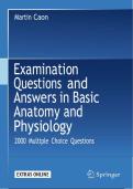 Examination Questions and Answers in Basic  Anatomy and Physiology