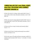 7 BREW BALLER TEST 2025 FINAL SCRIPT 2026 FULL SOLUTIONS AND CORRECT ANSWERS GRADED A&plus;