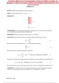 Solution Manual for Fundamentals of Heat and Mass Transfer 8th Edition by Theodore L&period; Bergman&vert;&vert;ISBN&colon;9781119722489