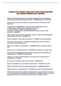 FLORIDA CIVIC LITERACY EXAM &lpar;FCLE&rpar; STUDY GUIDE QUESTIONS AND CORRECT ANSWERS 100&percnt; VERIFIED&excl;&excl;
