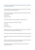 Corrective Exercise Specialist - Material Final Exam Prep Questions and Answers 2026&period; 