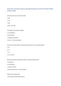 Final Exam&colon; Corrective Exercise Specialist Questions and Answers With Verified Solutions 2026&period; 