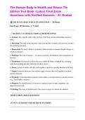 The Human Body in Health and Illness 7th Edition Test Bank &vert; Latest Final Exam Questions with Verified Answers &ndash; A&plus; Graded
