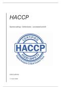 Complete HACCP Samenvatting Horeca &lpar;HBO&rpar; &plus; Oefenvragen &plus; HACCP Plan Fastfoodrestaurant