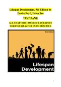 The Complete Lifespan Development 9th Edition Test Bank &ndash; Practice Exam Questions with Verified Solutions