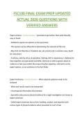 FSC100 FINAL EXAM PREP UPDATED  ACTUAL 2026 QUESTIONS WITH  VERIFIED ANSWERS 