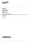 2025 AQA GCSE BIOLOGY &vert; Paper 1 F  &vert; Question paper &plus; Mark scheme &vert; merged