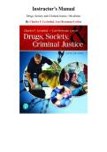Instructor&rsquo;s  Manual for Drugs&comma; Society and Criminal Justice 5th Edition by Charles Levinthal&comma; Lori Brusman-Lovins&comma; Chapter 1-16 &vert; All Chapters
