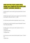 IHOP SOP FOH STUDY GUIDE FINAL PAPER 2026 COMPLETE SOLUTIONS AND CORRECT ANSWERS GRADED A&plus;
