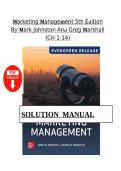 Solution Manual for Marketing Management&comma; 5th Edition by Mark Johnston & Greg Marshall &mdash; Chapters 1‑14&comma; Detailed Chapter‑Wise Answers
