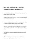 2026 NSG 552 COMPLETE REVIEW &mdash; ADVANCED DRUG THERAPIES TEST