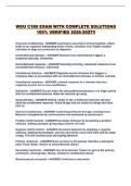 WGU C180 EXAM WITH COMPLETE SOLUTIONS 100&percnt; VERIFIED 2026-2027&excl;&excl;