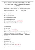 NACE CP2 EXAM &lpar;ACTUAL 2024-2025&rpar; UPDATED QUESTIONS WITH DETAILED 100&percnt; CORRECT ANSWERS