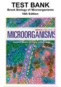 Test Bank Brock Biology of Microorganisms 16th Edition Madigan Questions & Answers with rationales &lpar;Chapter 1-34&rpar;