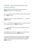 BUS1010 - Exam 4 Review questions and  answers Graded A&plus; 