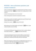 BUS1010 - Exam 4 Review questions and answers Graded A&plus;