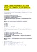 AERIAL APPARATUS DRIVER EXAM STUDY GUIDE 2026 COMPLETE SOLVED QUESTIONS EDITION