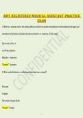 AMT Registered Medical Assistant &lpar;RMA&rpar; Pre-Test 2026 &vert; Practice Questions & Verified Solutions PDF
