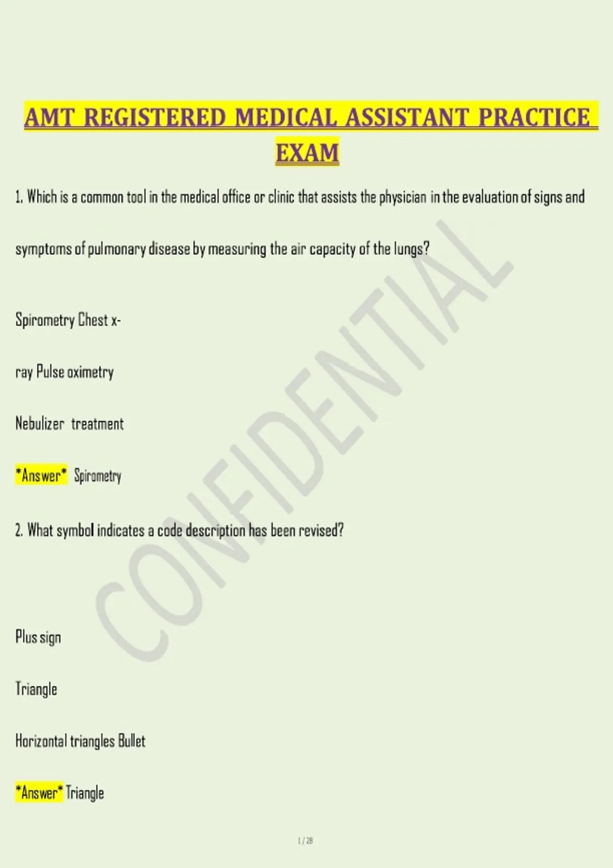 AMT Registered Medical Assistant (RMA) Pre-Test 2026 | Practice ...
