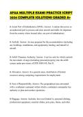 AFAA MULTIPLE EXAMS PRACTICE SCRIPT 2026 COMPLETE SOLUTIONS GRADED A&plus;